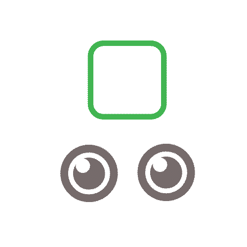 大きく左右を見る demonstration - 大きく左右を見てページをスワイプします。